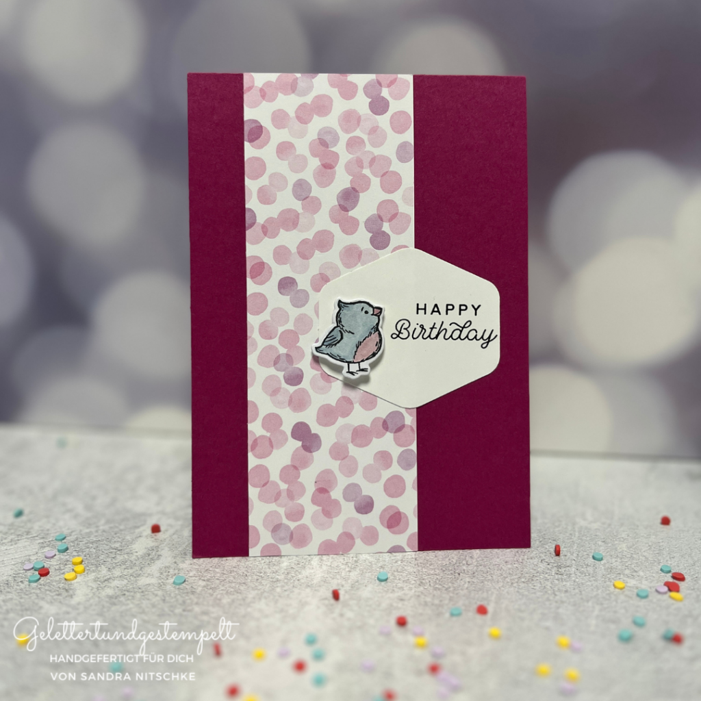 Süße Geburtstagskarten basteln mit Fluffiest Friends von Stampin up